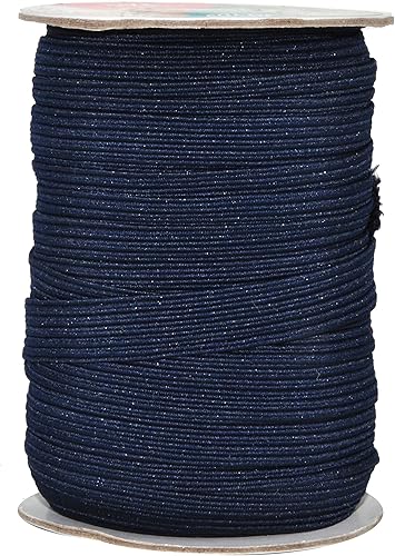 Vista 250 de Mandala Crafts - Rollo de cordón elástico plano para costura y manualidades Beige