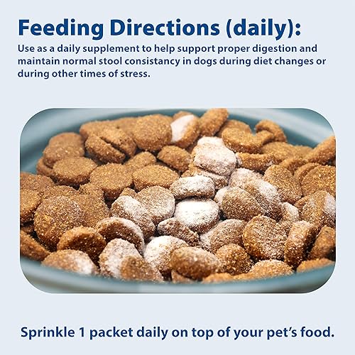 Miniatura 4 de Probios Intelliflora para gatos, polvo probiótico diario, suplemento nutricional para la salud intestinal, digestión y apoyo inmunológico, 30 sobres