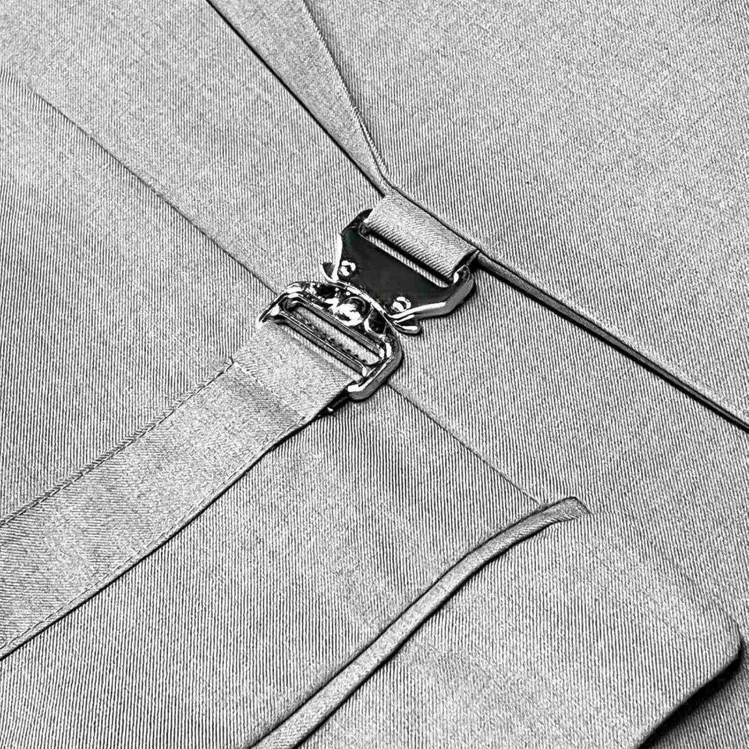 Men's Suit 2 Piece Slim Fit Suits for Men Business Casual Tuxedo Suit with Metal Clasp for Wedding Prom