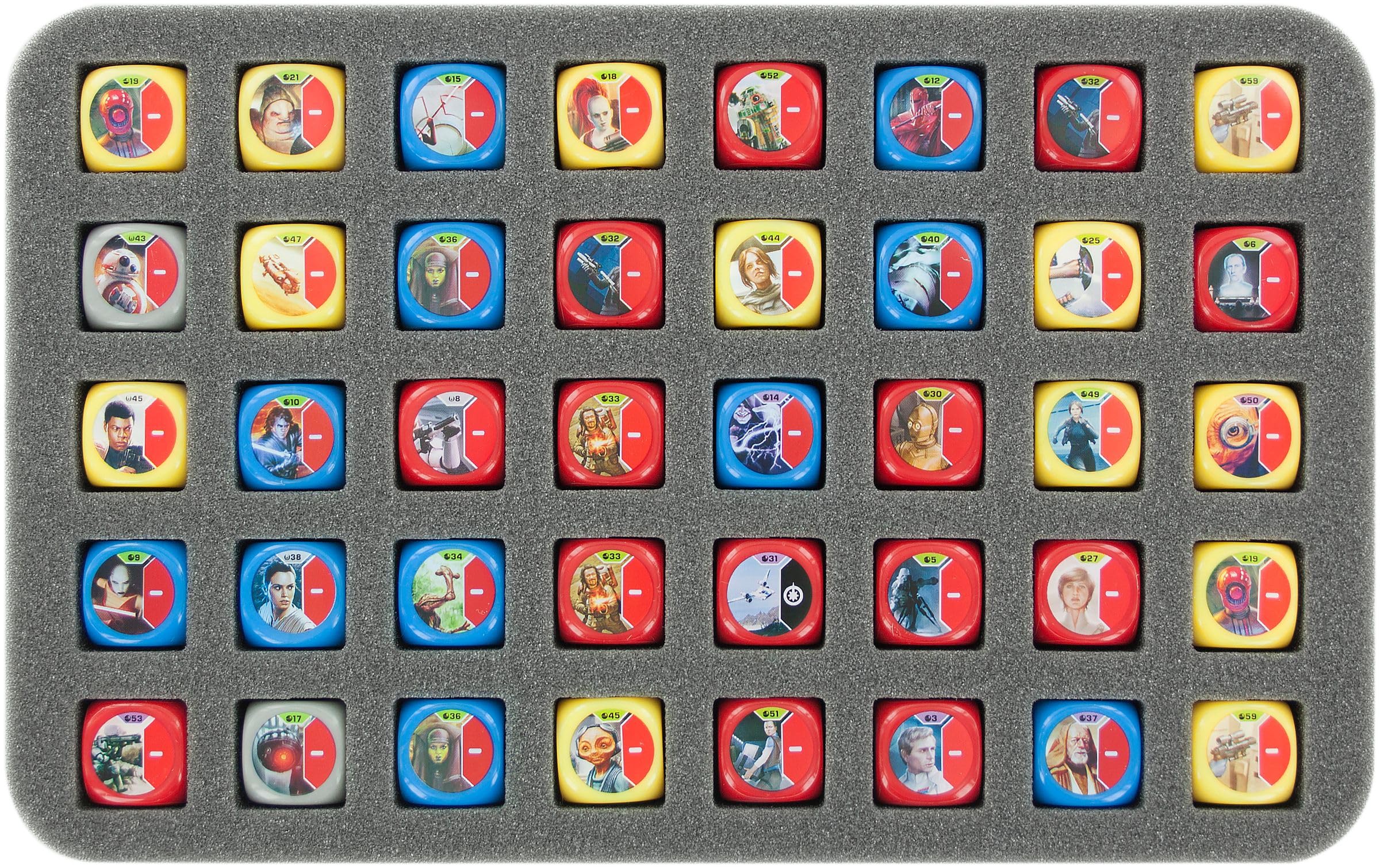 Feldherr Lagerbox FSLB040 kompatibel mit Star Wars Destiny: 80 Würfel