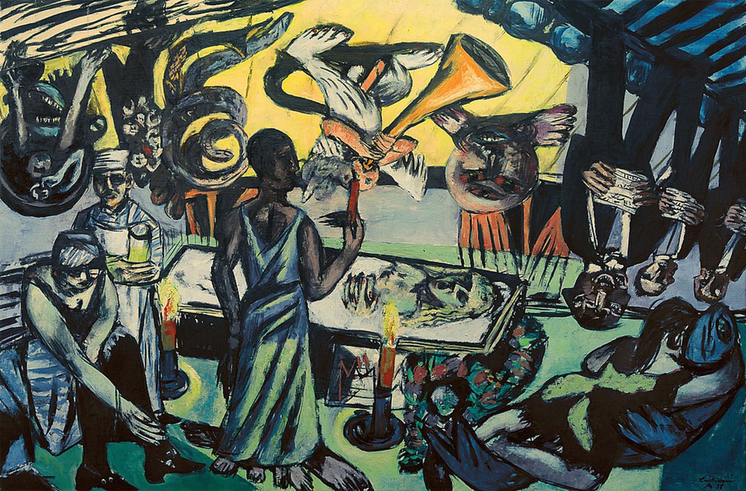 Serendipitp No Frame Retro Picture Poster Wall Art Pictures Painting Tod By Max Beckmann Wall Art Canvas Print For Wall Decor 60X90cm