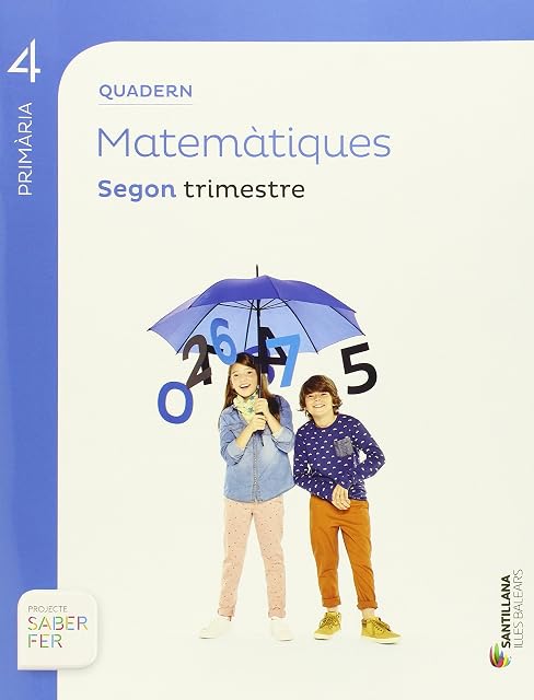 Portada de Matematiques 4º Educacion Primaria Quadern 2 Saber Fer Ed 2015