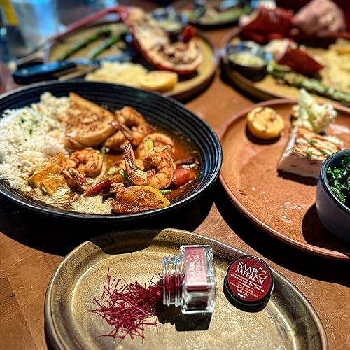 Miniatura 3 de Saar Saffron  Azafrán persa 100% puro de alta calidad  Super Negin (grado superior), tarro de vidrio de 0.07 oz, seleccionado a mano, certificado