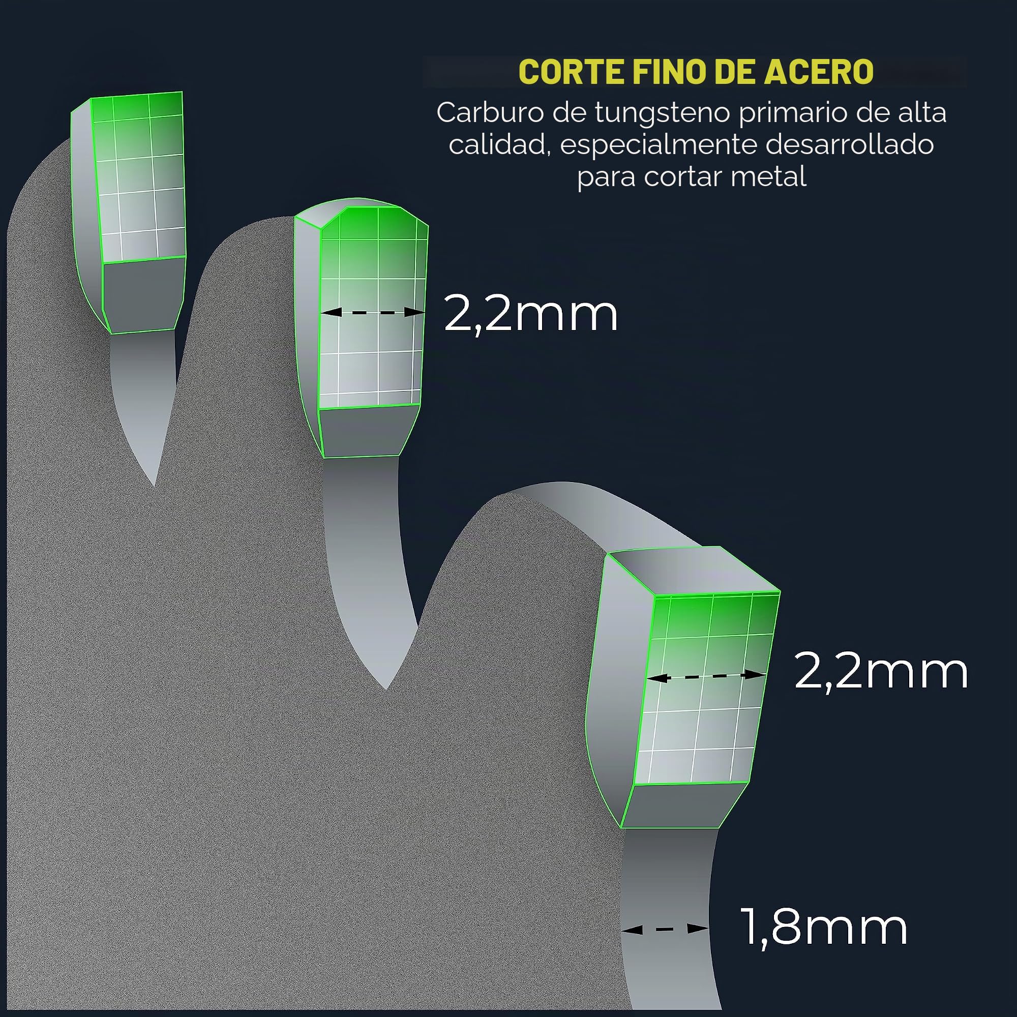 GRAFF Hoja de Sierra Circular 254(255) x 30mm - Disco para Metal Aluminio Acero Dulce Tubos - Repuesto para Sierra Ingletadora