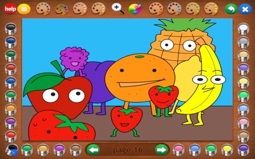 Coloring Book 19: Eating Healthy