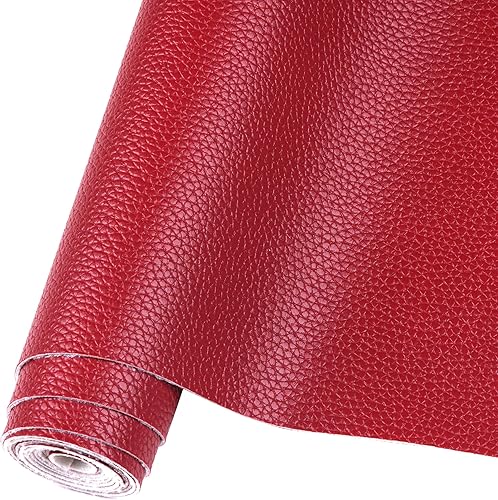 Miniatura 8 de Sábanas de piel sintética de color negro sólido de 12 x 53 pulgadas, muy adecuadas para hacer aretes de cuero, lazos y proyectos de bricolaje (negro)