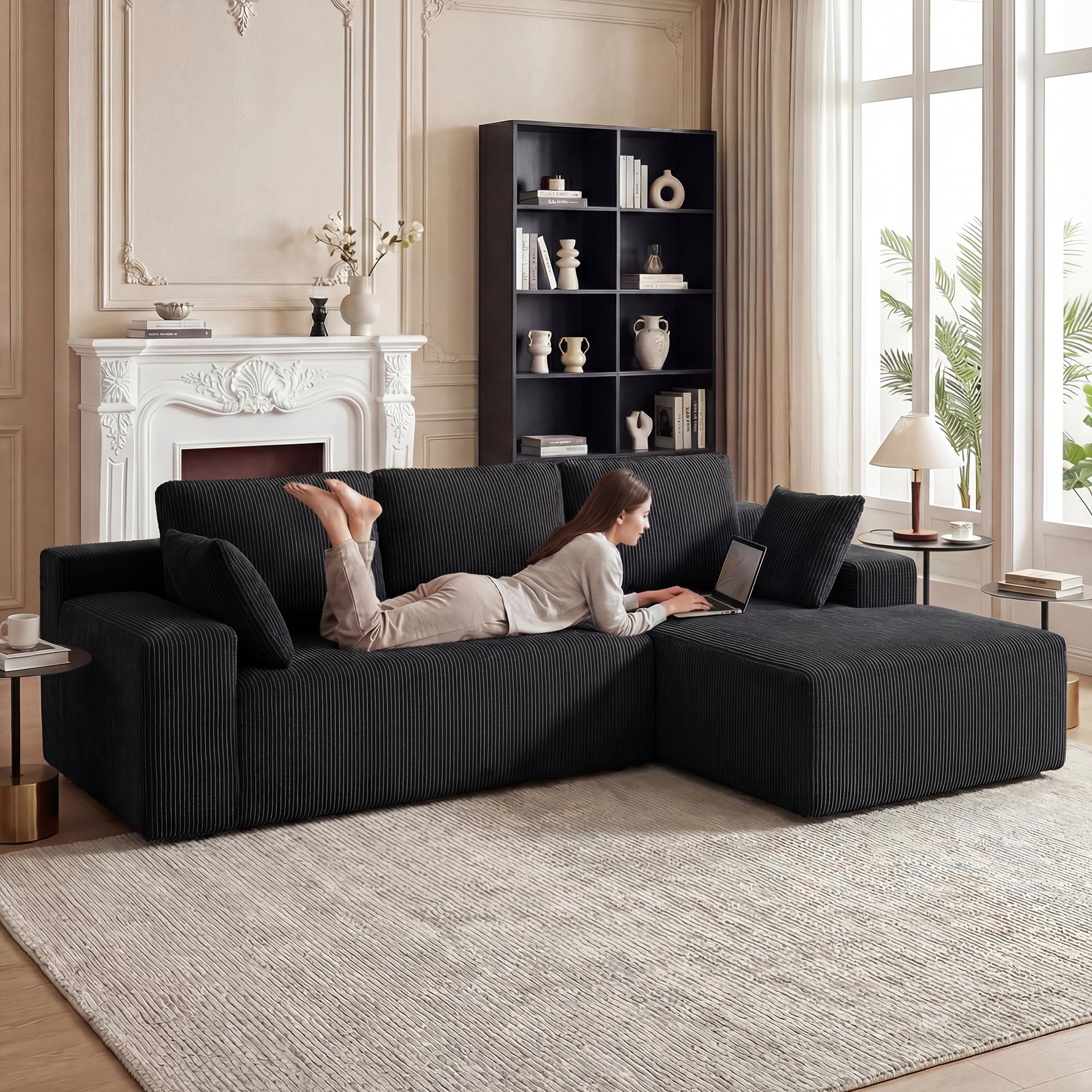 Best Small Sectionals for 2026: Spec-First Picks 2 GRUSIGN Cloud Sectional Boneless Couches for Living Room, Modular L Shaped Couch — product photo