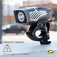 Vista 3 de NiteRider Lumina Micro 850 - Luz delantera para bicicleta, Sabre 80, luz trasera para bicicleta, paquete combinado - LED USB recargable faro