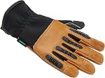 Amazon Brand - Denali Cowhide Leather Work Gloves with Touchscreen Finger Patch, Medium