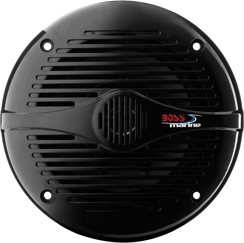 BOSS Audio Systems MR60B parlantes marinos resistentes a la intemperie de 2 vías, 200 vatios por par, 6,5 pulgadas, rango completo, se venden en pares NEGRO