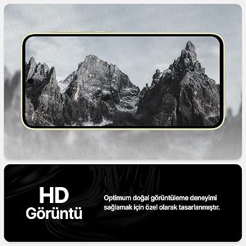 Teknoft Samsung Galaxy A35 için Ekstra Güçlü Tam Koruma Sağlayan 9H Sertliğinde Leke ve Parmak İzi Tutmayan HD Görüntü Sağlayan Premium Ekran Koruyucu Kırılmaz Cam (Galaxy A35)