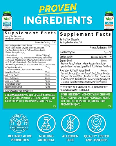 Miniatura 2 de Zenwise Health Paquete Digestive Bliss - Enzimas digestivas, sin hinchazón y lata de tamaño de viaje