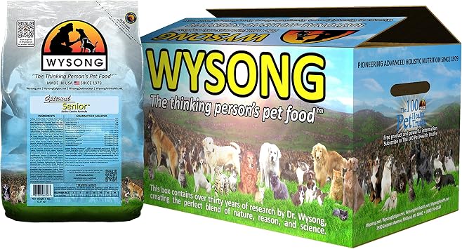 Wysong Optimal Senior - Senior Canine Formula Dog Food, Four- 5 Pound Bags