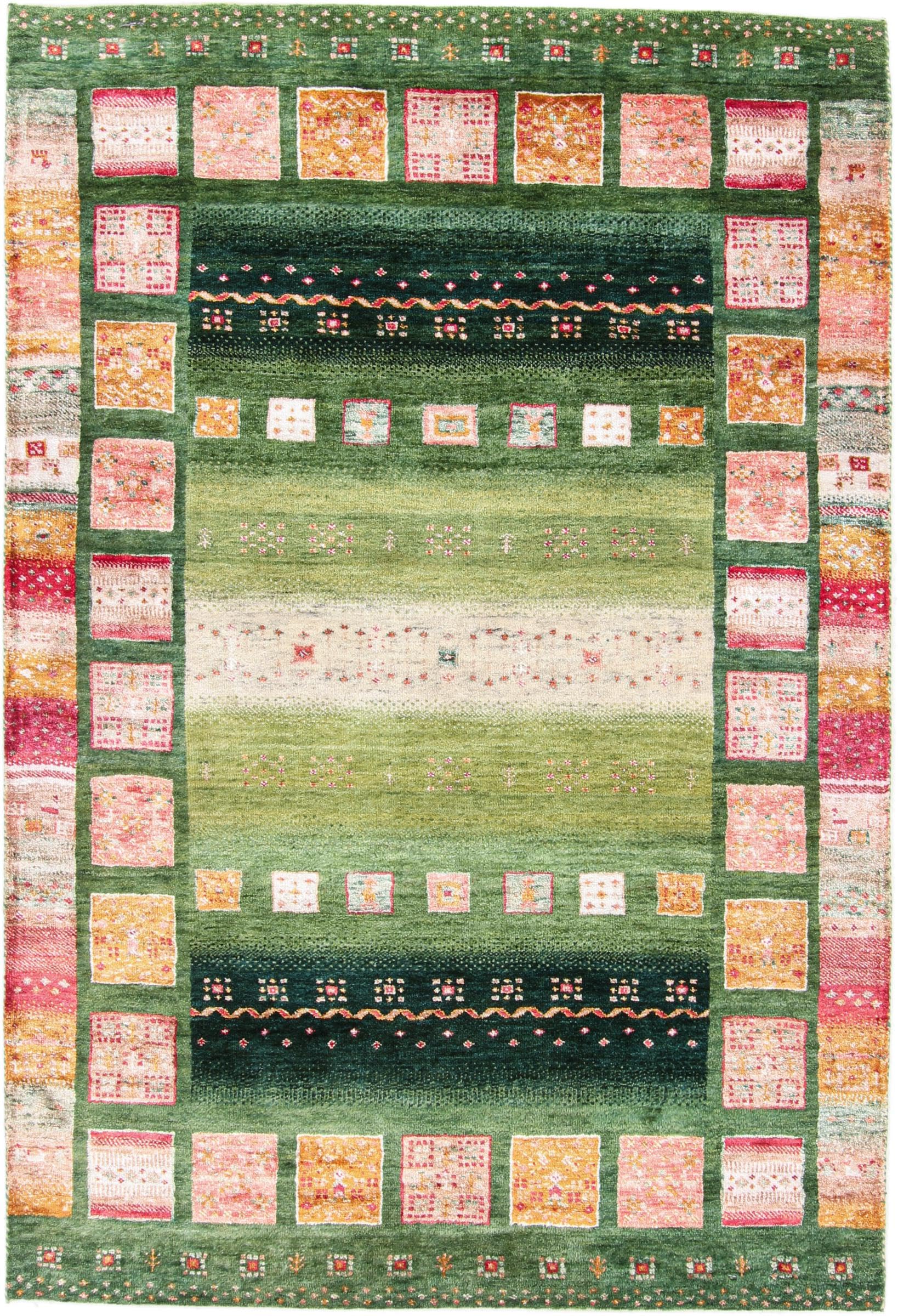 Gabbeh Loribaft 124x182 Ręcznie tkane Nowoczesny Dywan orientalny Dywan Indie