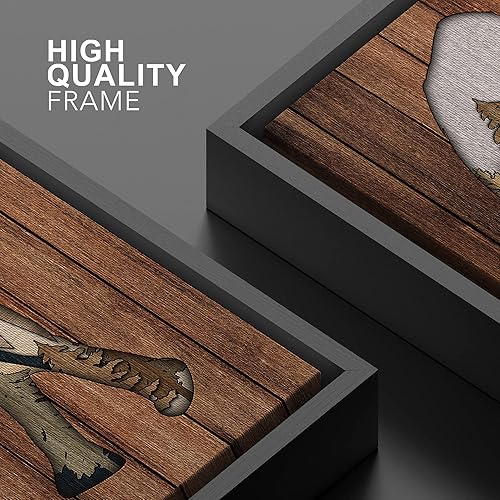 Miniatura 4 de SIGNWIN Lienzo enmarcado para pared, madera de doble exposición, bosque de elefantes, naturaleza, desierto, arte digital, arte moderno, decorativo,