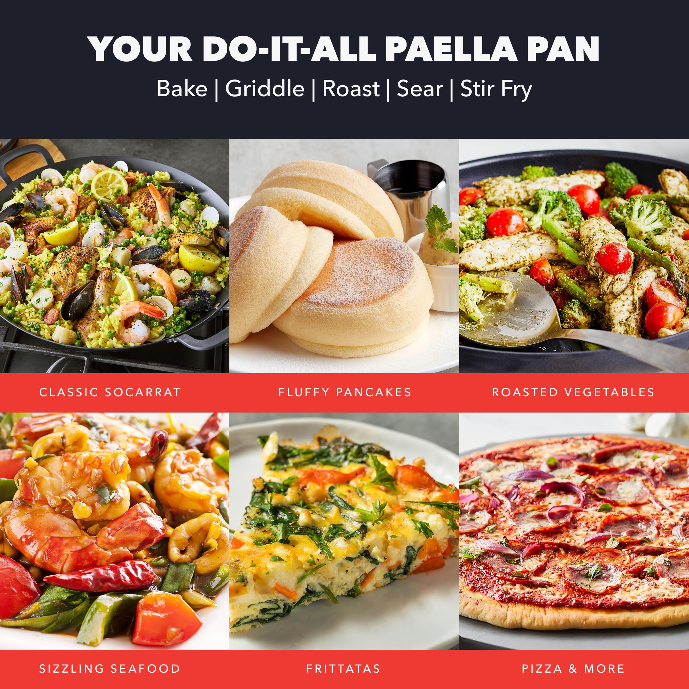 Bobby Flay GreenPan Paella Pan - Pre-Seasoned -4