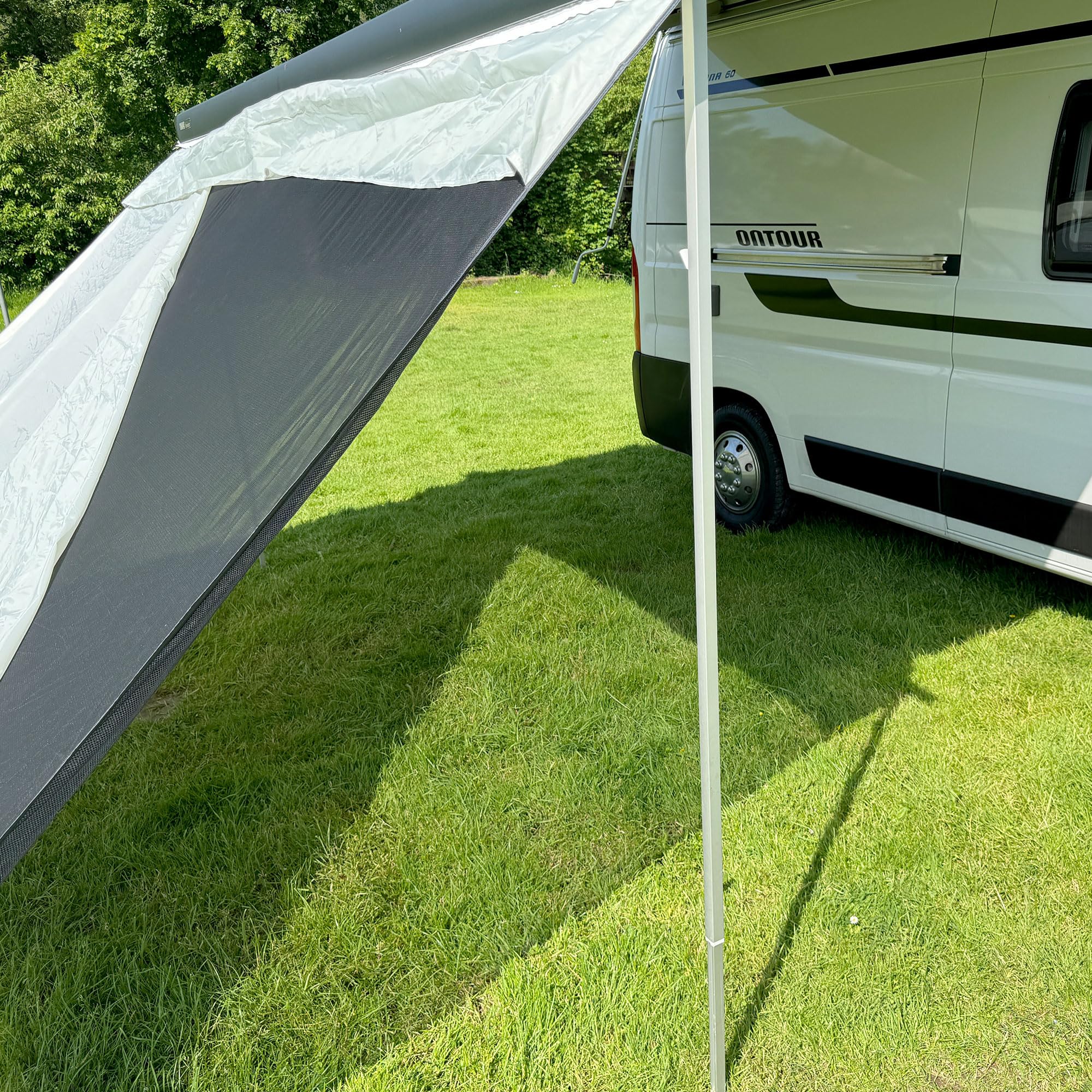 Sunblocker 240 - Markise Vorderwand 240 x 200 cm Sichtschutz