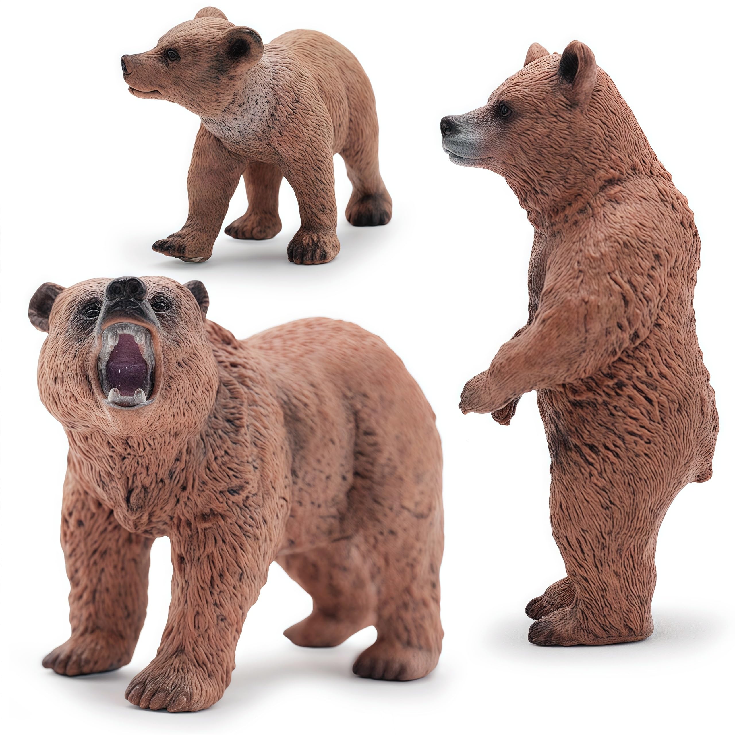 Amazon.com: Gemini&Genius Grizzly Bear Figuine Toys, Forest