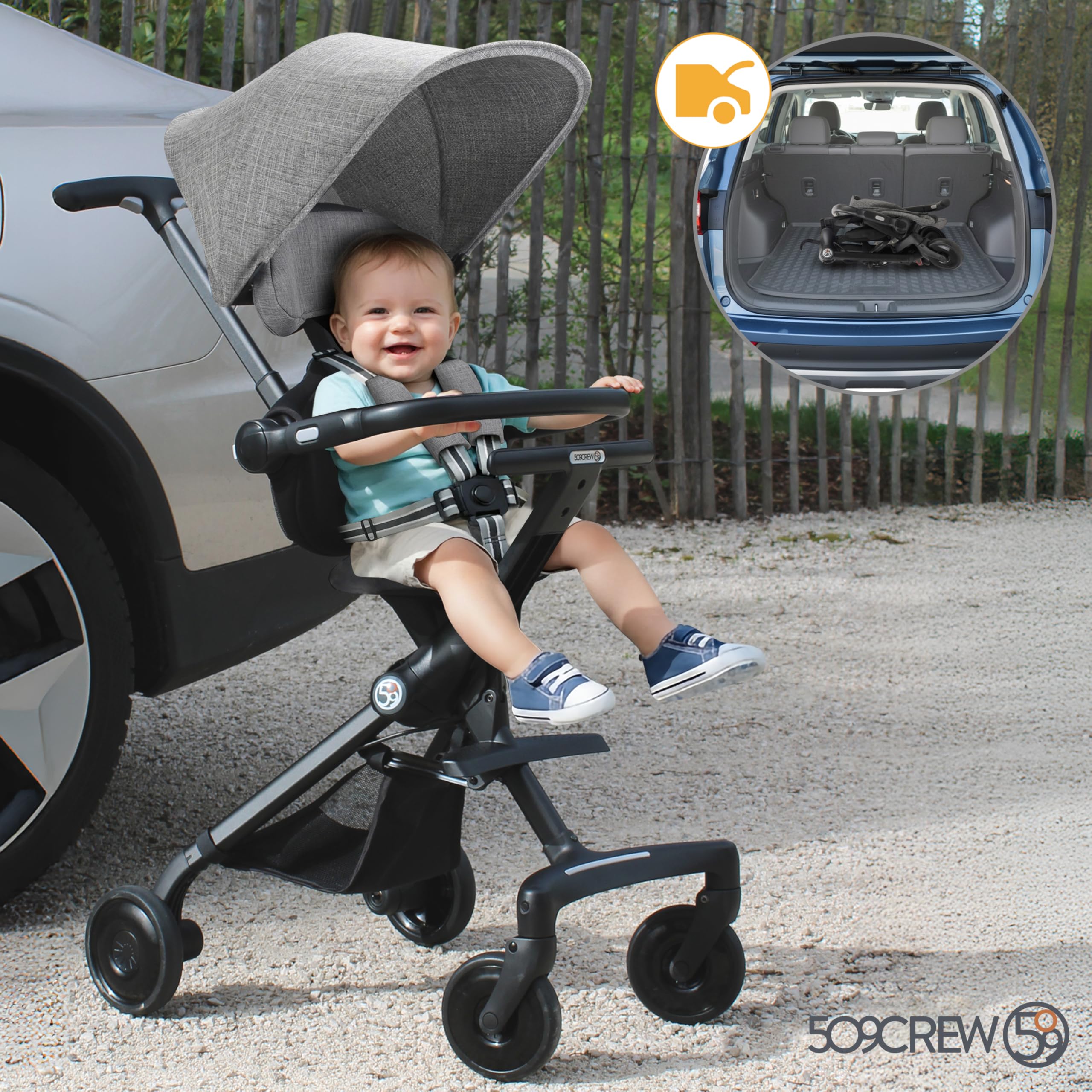 509 CREW EZ-TRAVELLER Baby Buggy Stroller Pushchair