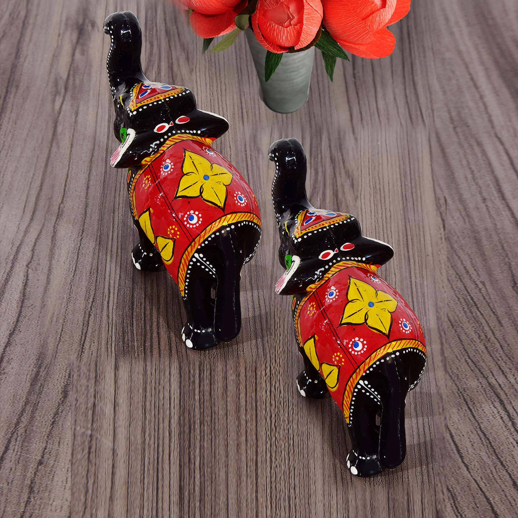 Amazon.co.jp: DreamKraft ペーパーマッシュ 象のショーピース (6 x