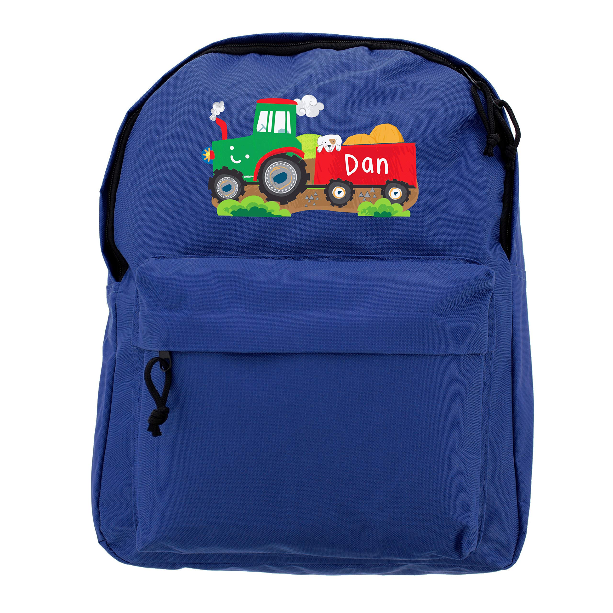 Personalised Memento Company Blue Personalised Tractor Backpack