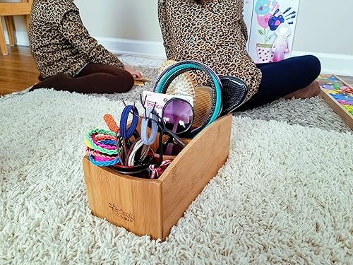 Miniatura 6 de Splash Soup - Organizador de bambú natural | Almacenamiento de utensilios de cocina | Organizador de escritorio de papelería de oficina en casa |