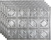 Vista 39 de FASÄDE Panel decorativo para salpicaduras de vinilo de estilo tradicional / patrón 4 en bronce antiguo (muestra de 6 x 6 pulgadas)