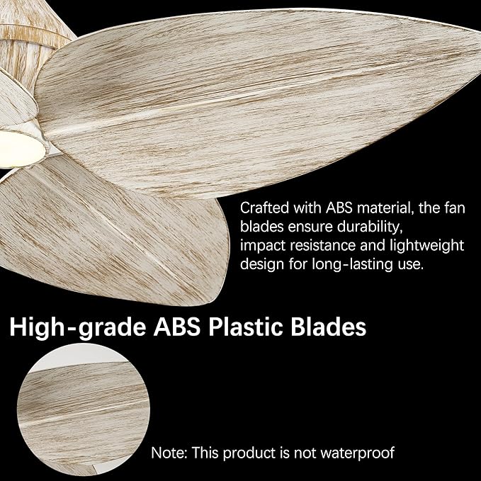 Ventilador de Techo 52 Pulgadas con Luz LED y Control Remoto miniatura 4