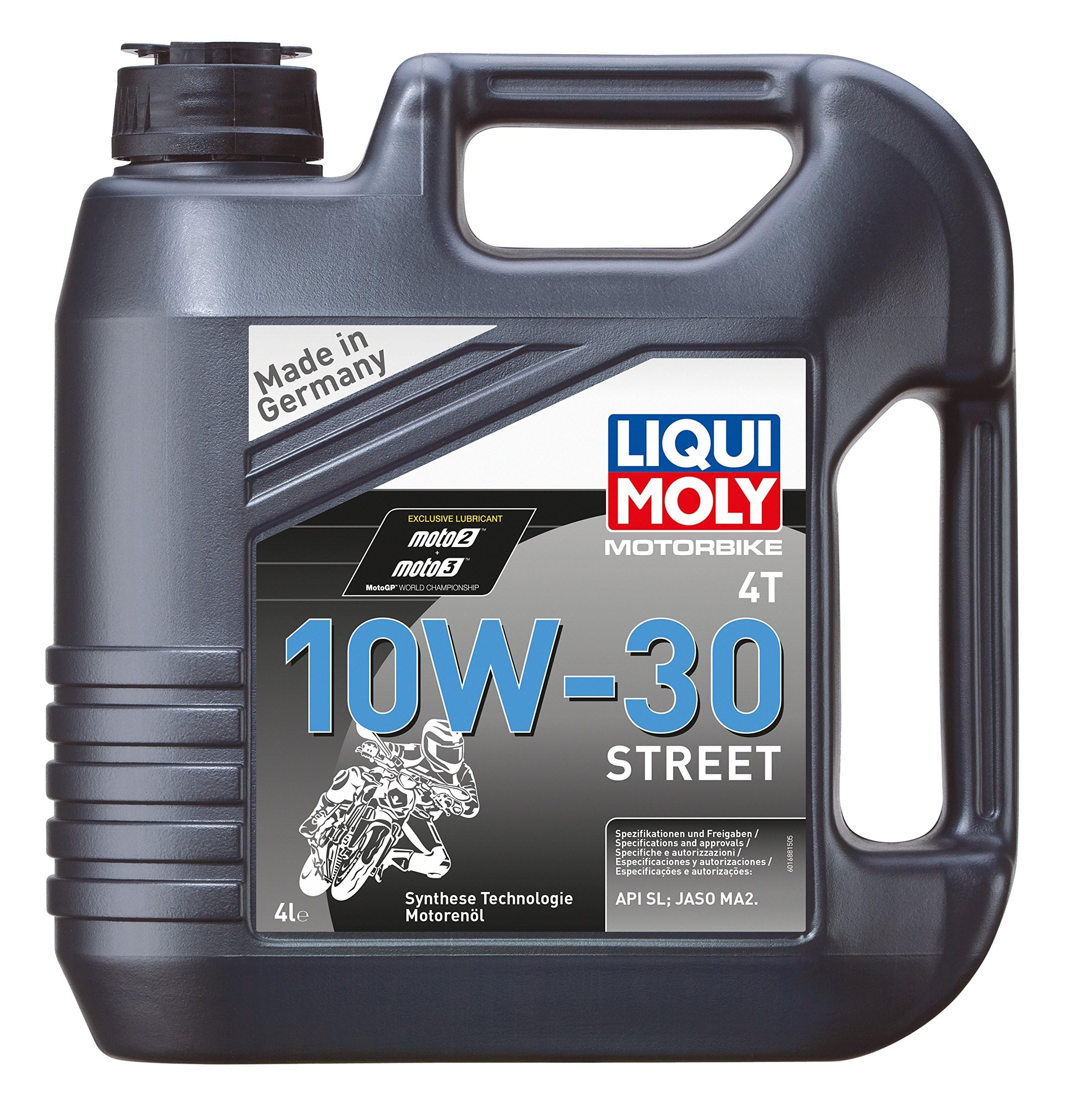 2x LIQUI MOLY 1688 Motorrad 4T Synth Sport Motorbike Street Race 4L