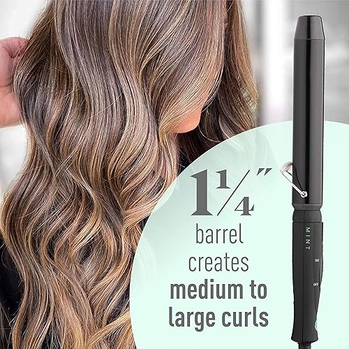 Miniatura 7 de MINT Value Bundle - Crema suavizante hidratante ligera de lujo y varita rizadora de serie profesional, plancha de 1 14 pulgadas por MINT  Barril de