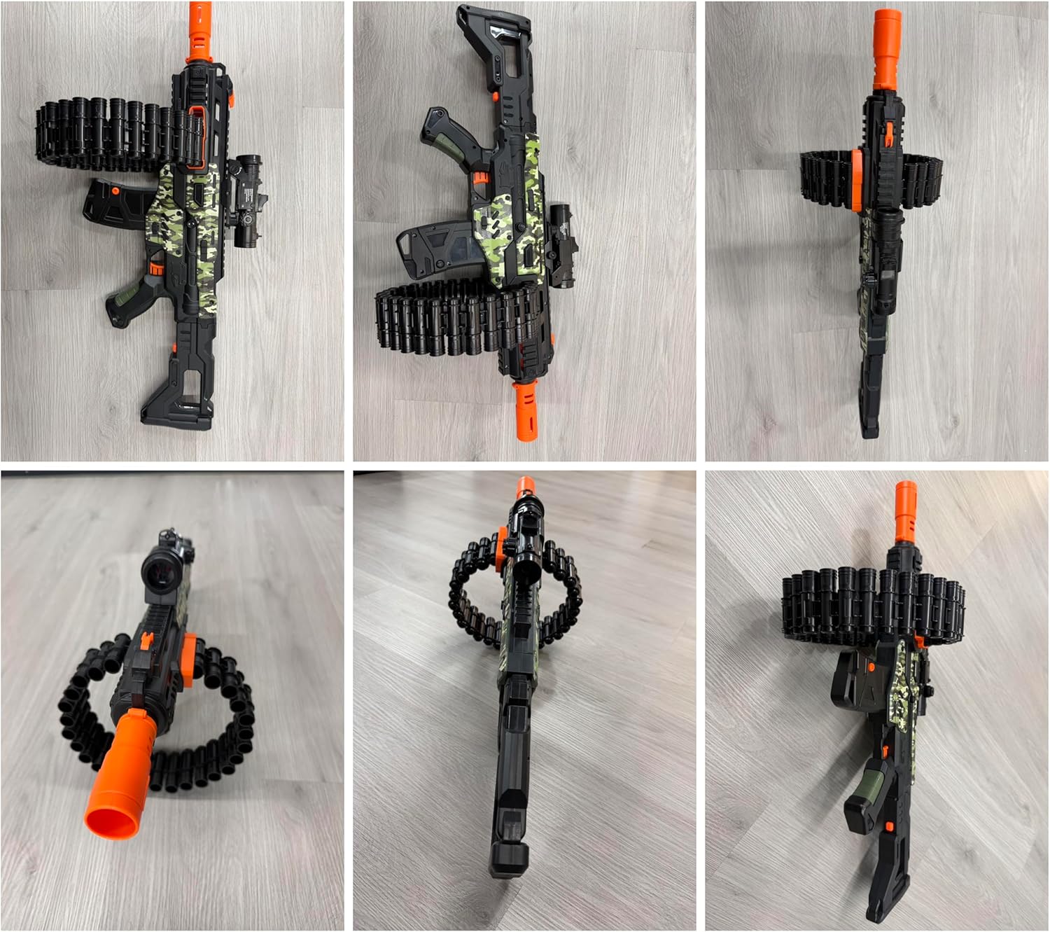 SOFITEN Electric Automatic Toy Gun with Scope Toy Blaster with 30-Dart Rotating Drum and 100 Foam Darts Outdoor Shooting Games Toys Gun Birthday Xmas Gifts for Teen Boys & Girls Adults