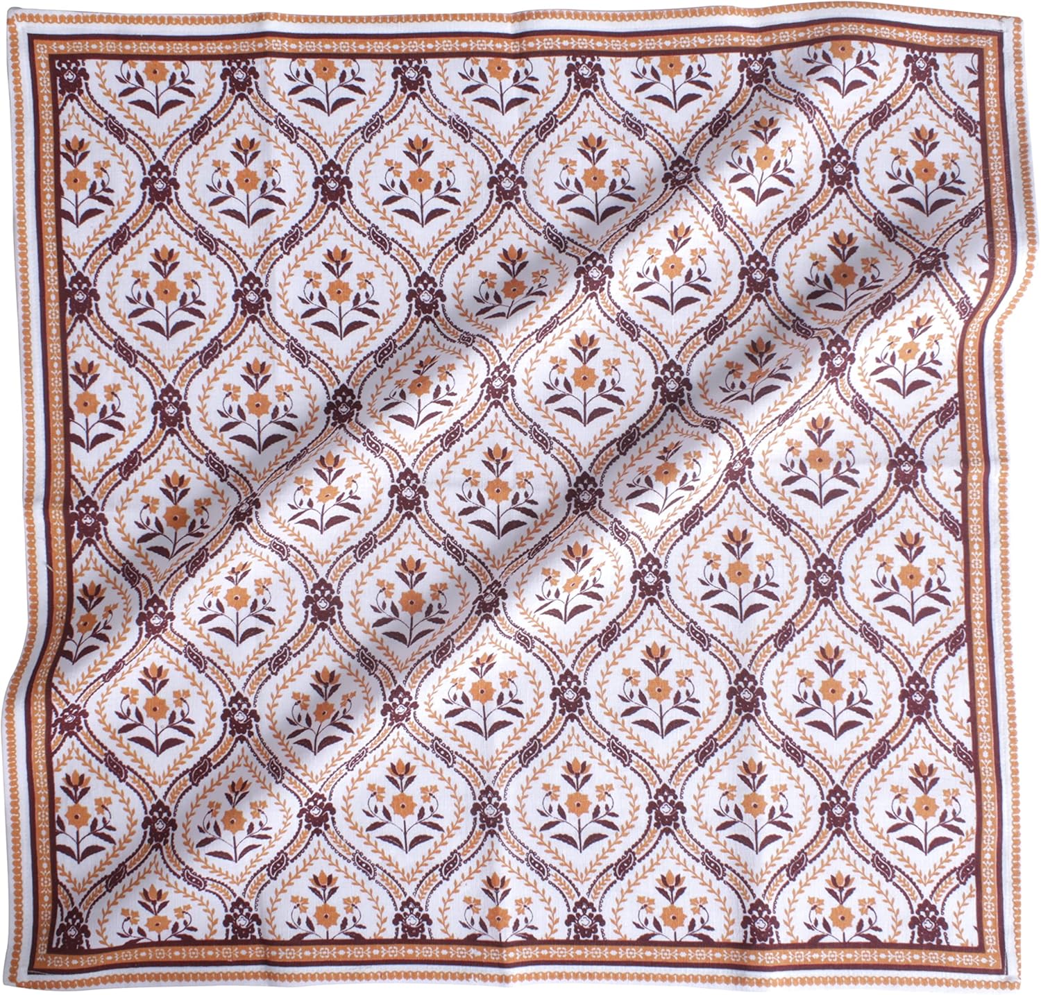 Printed,Premium Quality, Dinner Napkins, Cotton Linen Blend, Set of 12, Size 20X20