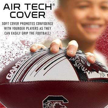 Franklin Sports NCAA Football - Youth Mini Football - 8.5 SPACELACE Easy Grip Texture - Perfect for Kids