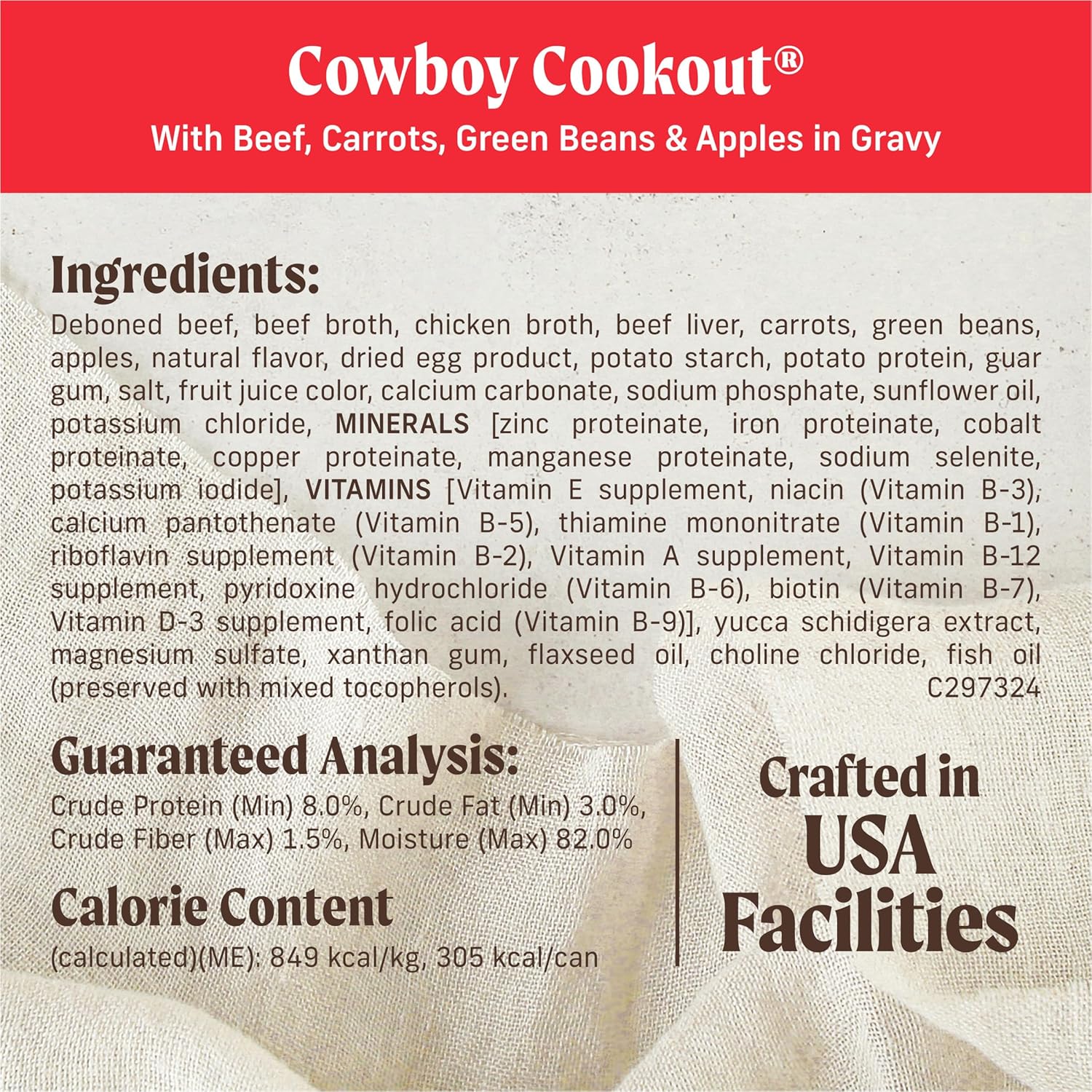 Merrick Grain Free Wet Dog Food, Cowboy Cookout Recipe With Real Deboned Beef, Canned Adult Dog Food, 12.7 oz. Can