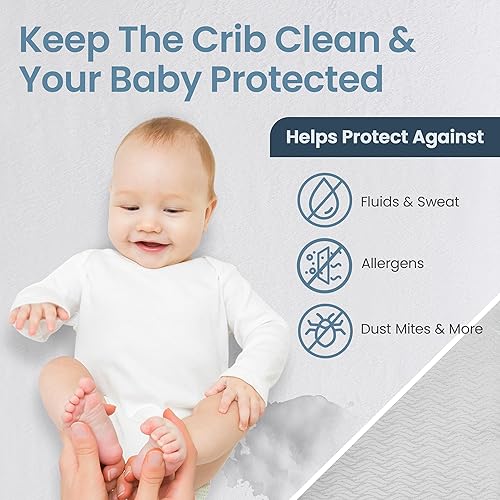 Miniatura 30 de SafeRest Sleepure - Protector de colchón impermeable tamaño individual, viscosa derivada de bambú, equipado con bolsillos elásticos, funda