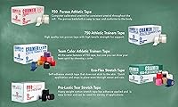 Vista 5 de Cramer 950 Cinta adhesiva premium, para atletismo, color blanco, para vendar tobillo, muñeca, y lesiones. Ayuda a proteger y prevenir lesiones.