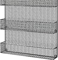 Vista 3 de Spice Rack Organizer - Space-Saving Wall-Mount 5-Tier Wire Shelves for Pantry or Cabinets - Kitchen Organization and Storage by Home-Complete (Black)