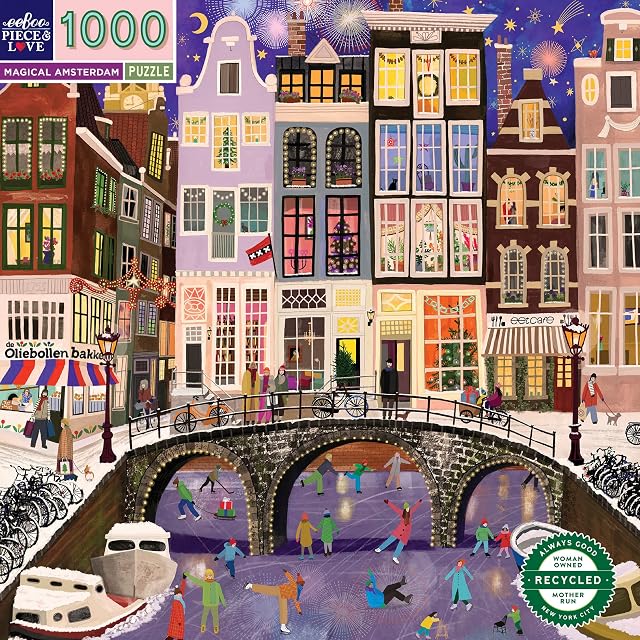 Foto 5 de 6 de eeBoo - Puzzle 1000 Piezas - Ámsterdam Mágico - (EPZTAMD