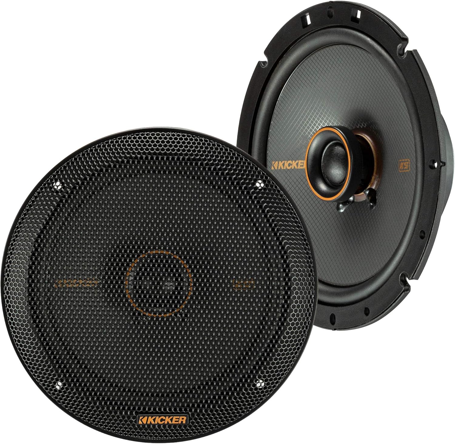 KICKER 47KSC6704 KS Series 6.75" Coaxial Speakers with .75" Tweeters, 4ohm