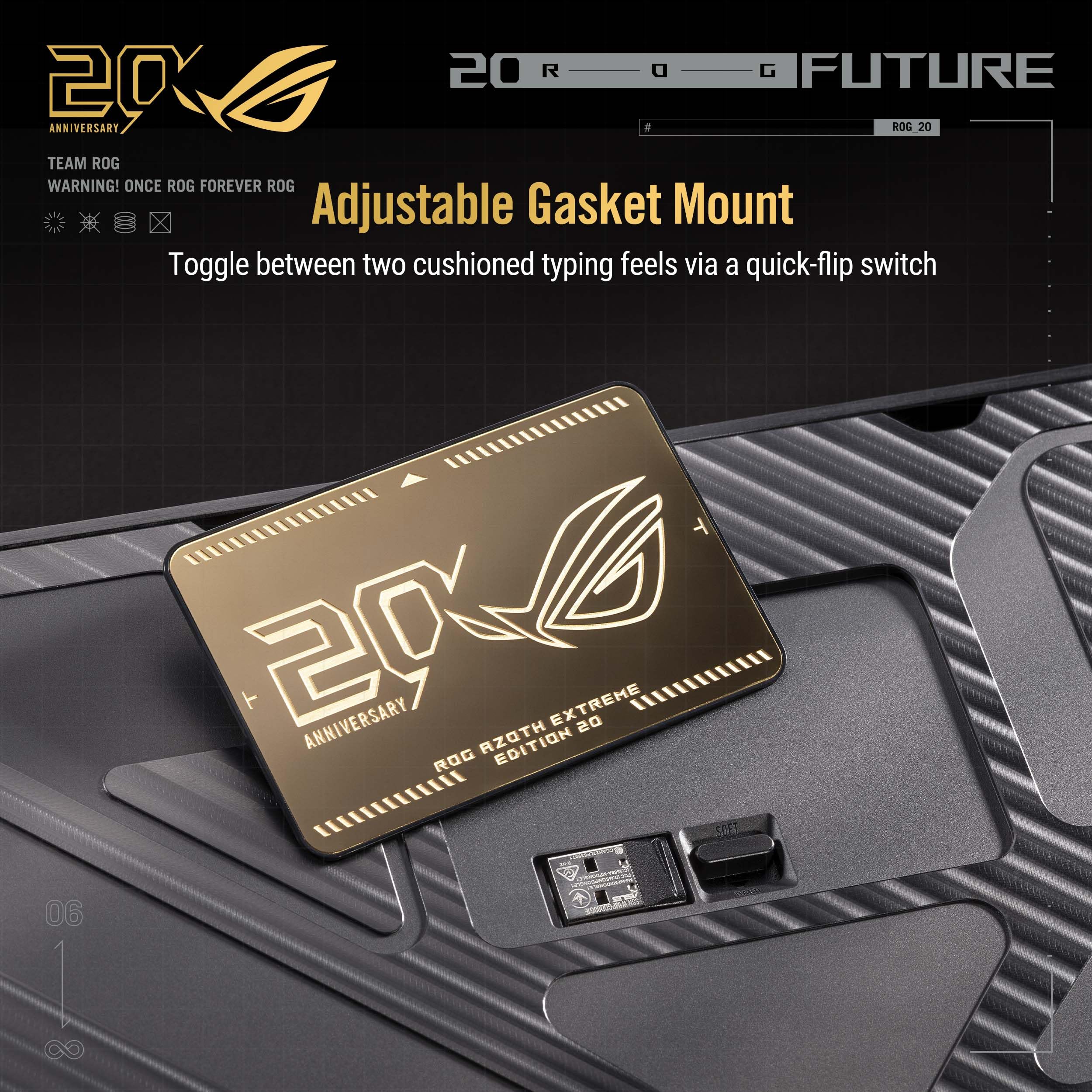ASUS ROG 20th Edition Azoth Extreme – Wireless Mechanical Gaming
