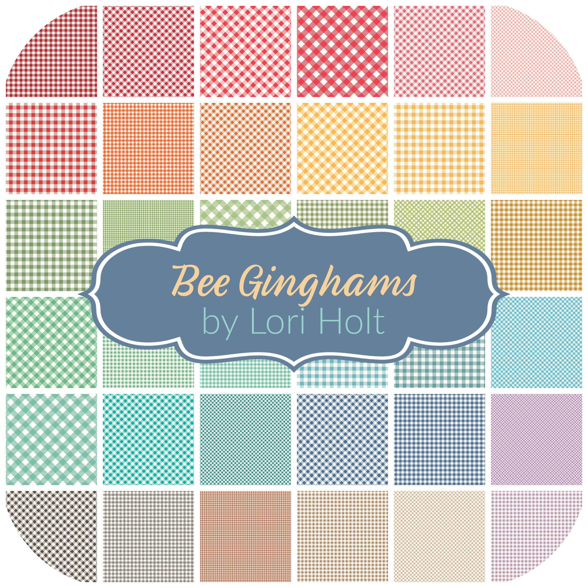 Bee Ginghams Scrap Bag (Approx 2 Yards) by Lori Holt for Riley Blake 2 Yards DIY Quilt Fabric - Image 2