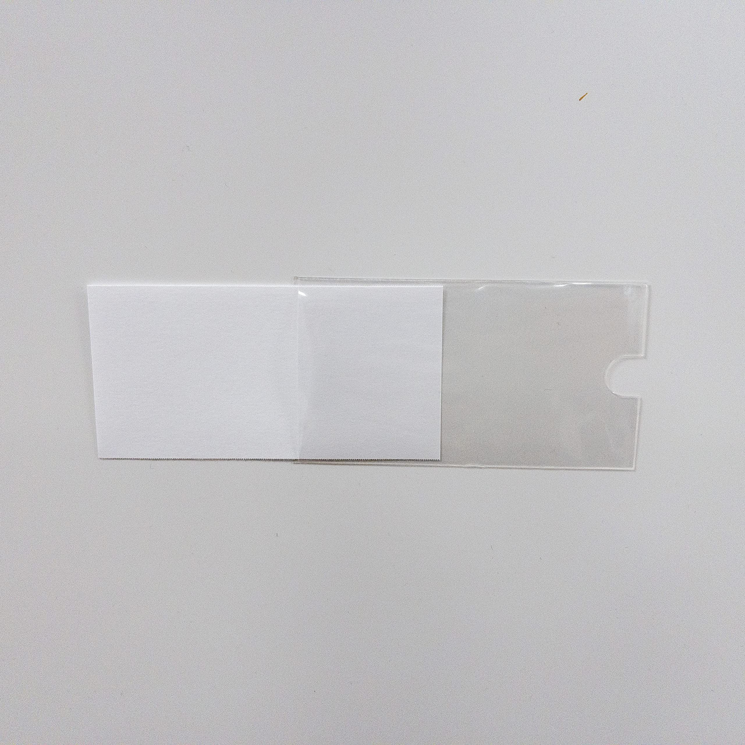 Pack of 100 Sign Holders that will transform your Business, Wall Sign Holder 55 x 102 mm, Shelf Storage Holder