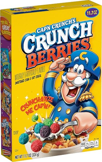 Quaker Captain Crunch Crunchberries Cereal, 334g