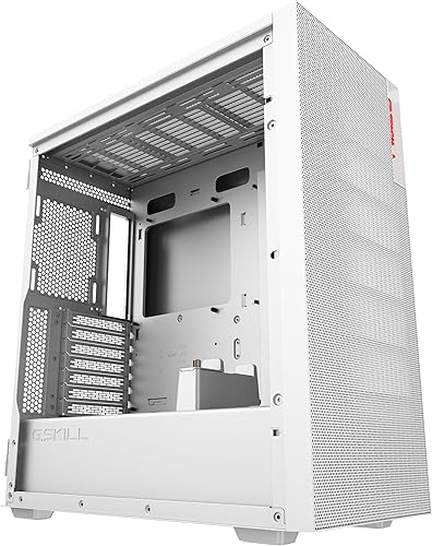 Miniatura 8 de G.SKILL MD1 Mid-Tower ATX Case con panel lateral de vidrio templado, panel de malla frontal - Blanco (GC-AWGW1-MD1)