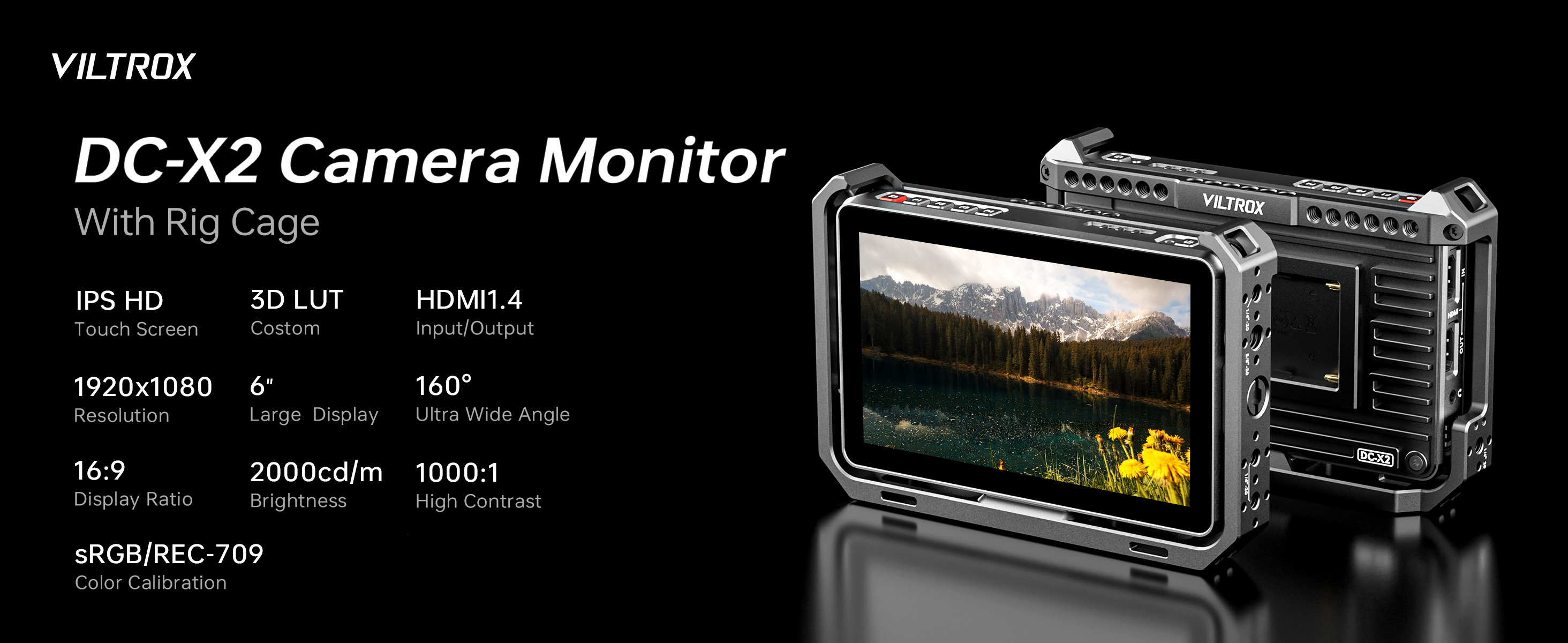 Amazon.com : VILTROX DC-X2 6 Inch Touchscreen Camera Field Monitor