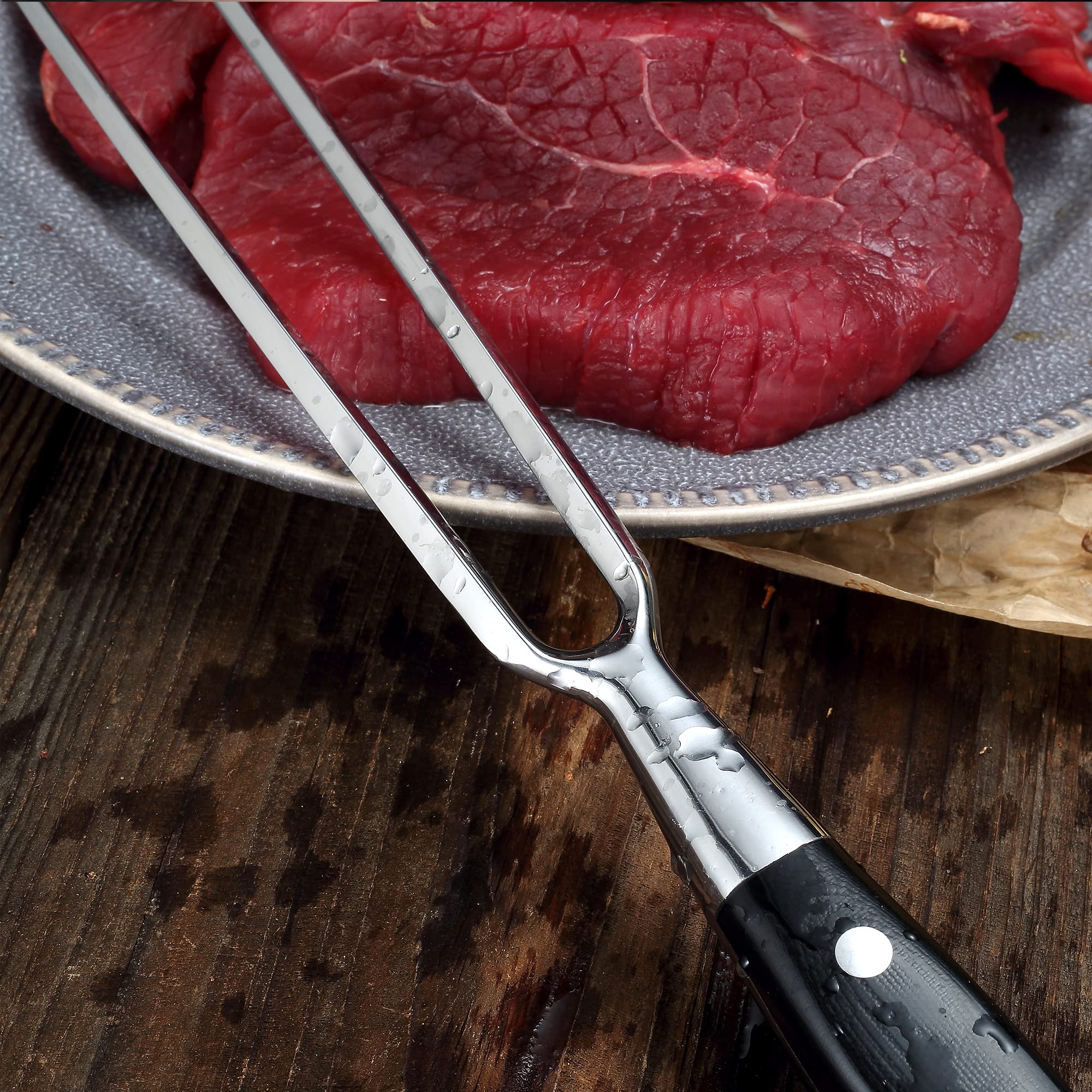 PAUDIN Carving Knife Set, 8" Meat Slicing Knife, 7" Turkey Fork, Gift Box — Amazon image 8