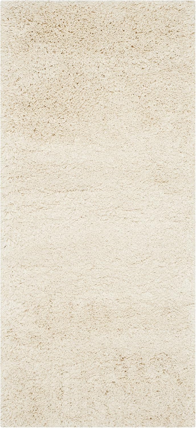 SAFAVIEH California Shag Collection Accent Rug - 2' x 3', Ivory, White, Non-Shedding & Easy to Clean, Ultra Plush Thick Pile, Ideal for Living Room, Bedroom, Dining Space (SG151-1212)