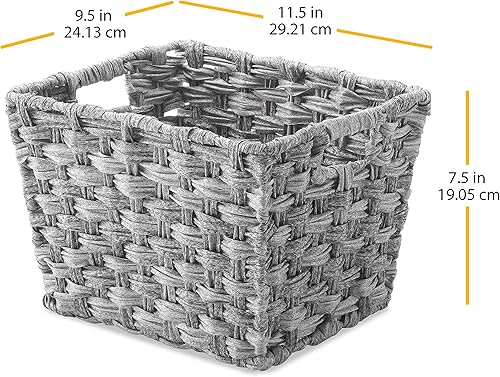 Miniatura 2 de Whitmor Bolso pequeño Split Rattique Gray Wash