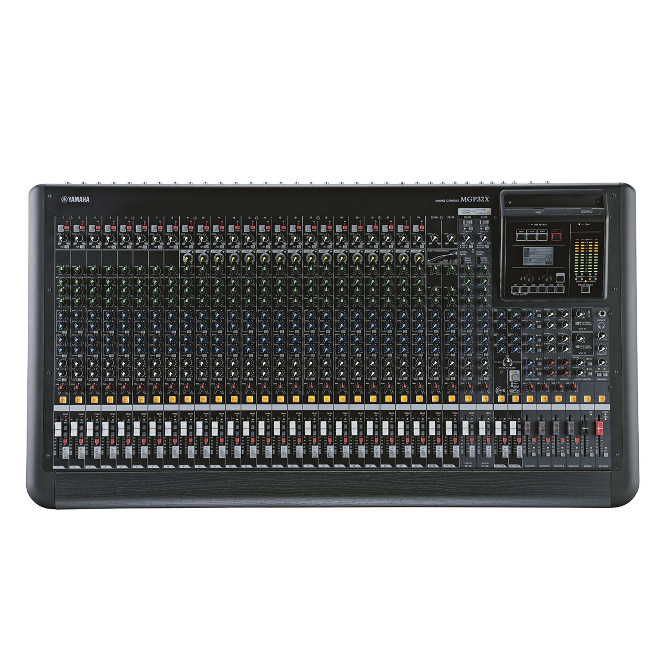 Yamaha MGP32X 32 Kanäle, 20-20.000 Hz, schwarz, Audio-Mixer (32 Kanäle, 20-20.000 Hz, 74 dB, 0,02%, 86 W, 100-240)