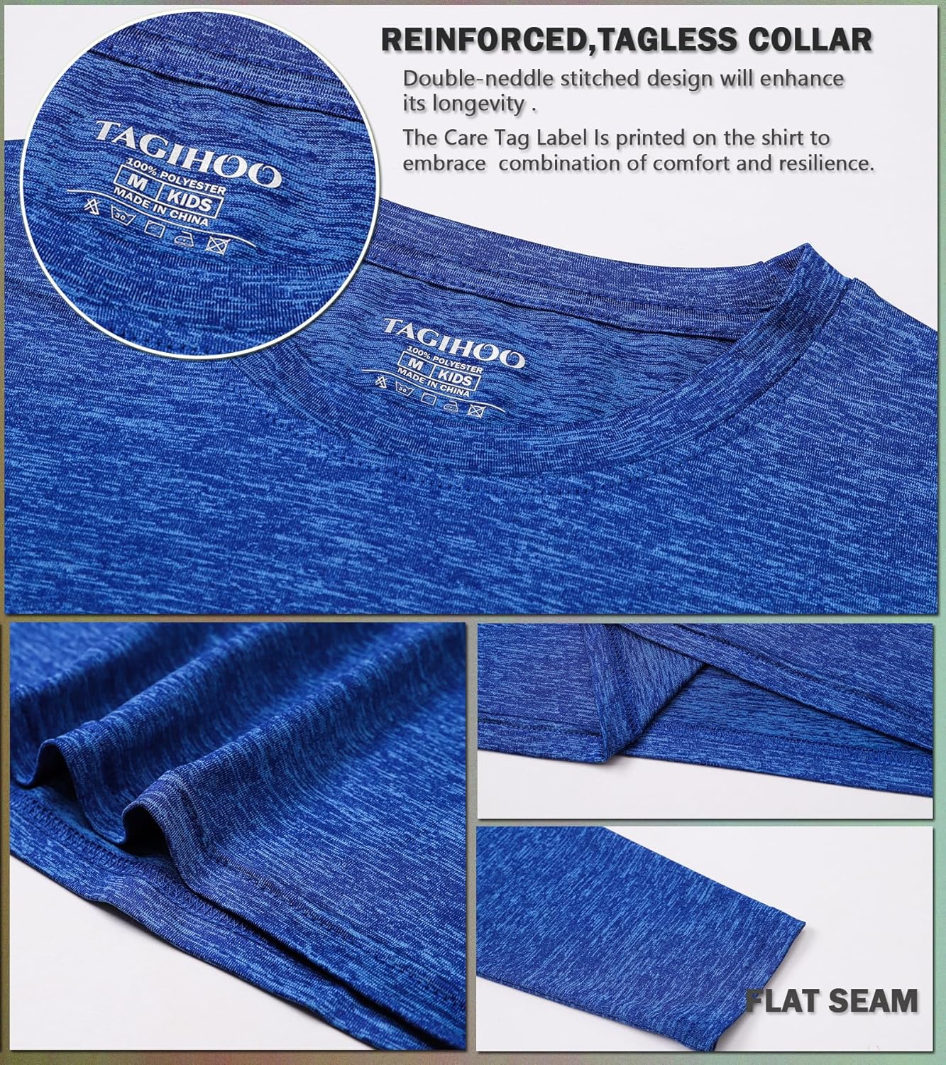 5 Pack Boys Athletic T-Shirt Kids Performance Quick Dry Short Sleeve for Youth - Image 6